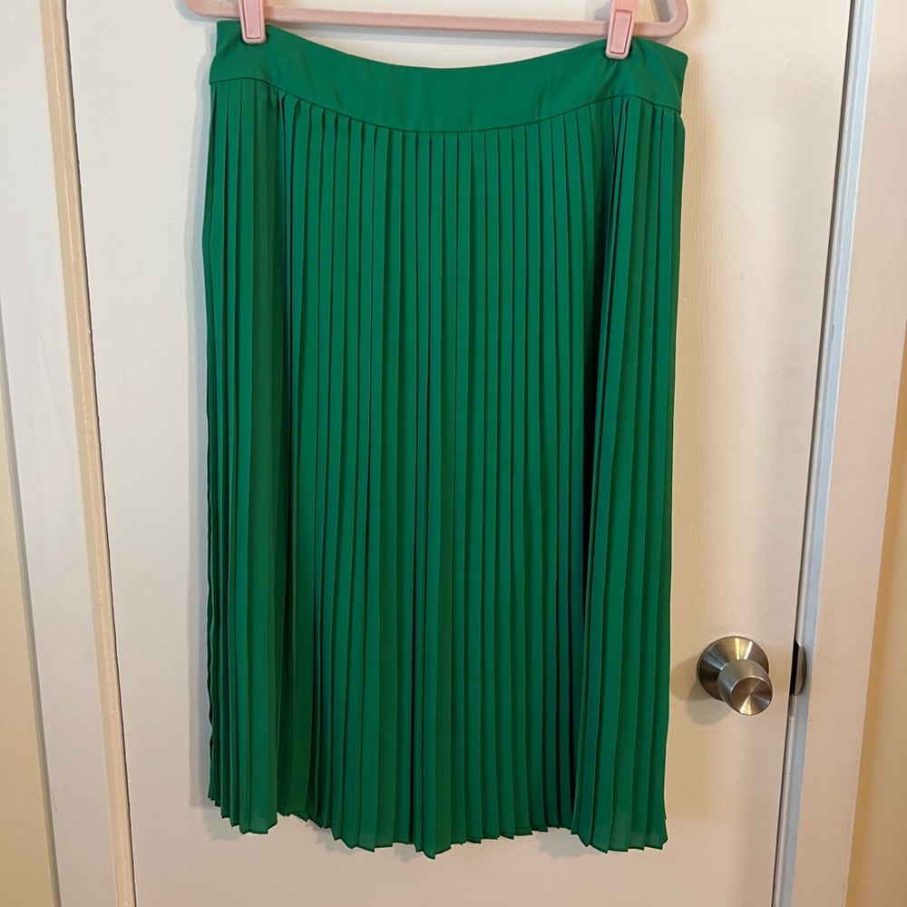J. Crew Kelly Green Midi Skirt
